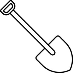 Shovel Vector Icon Stock Illustration
