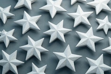 Fototapeta premium Subtle gray and white star pattern, seamless repeat , cosmic, print, wallpaper