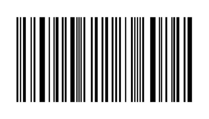 Barcode icon illustration isolated on transparent background. 