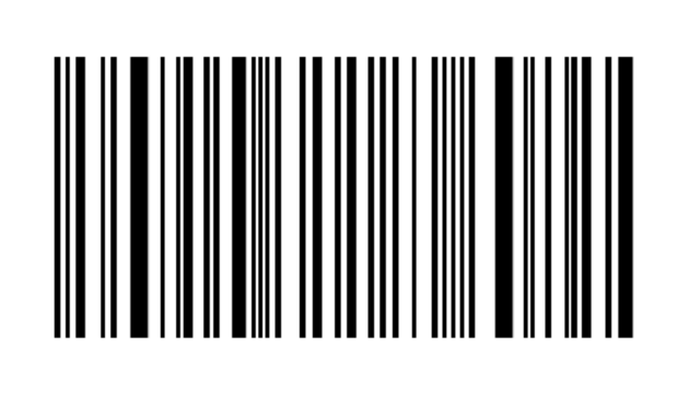 Barcode icon illustration isolated on transparent background. 