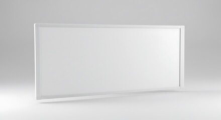 Displaying White Panel on Clean Studio Background