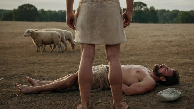 cain and abel, christian footage