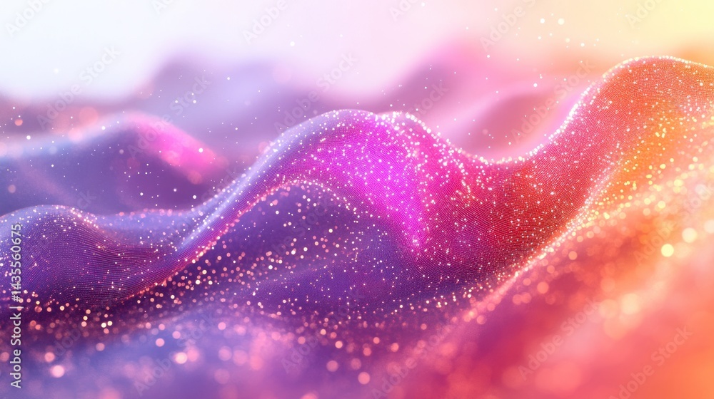 Poster abstract colorful wavy texture