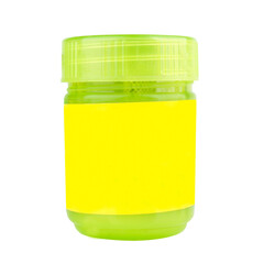 Smelling Jar Inhaler green isolated on white background