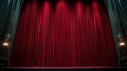 Stage curtains, awaiting a performance