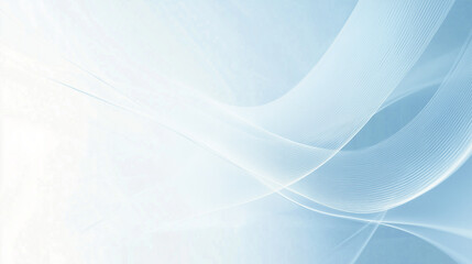 Serene blue abstract waves flowing lines soft light gentle curves peaceful background subtle texture