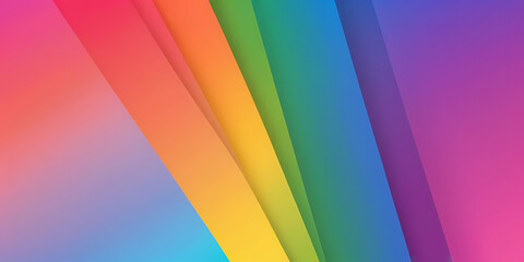 Pride rainbow gradient background with small lgbt flag.