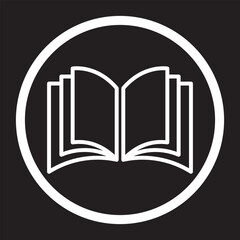 Book icons set. open book icon pictogram set illustration. e-book icon