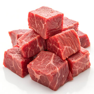 raw meat, beef cubes ,red mea t,raw meat chun ks,uncooked m eat,meat pi eces,meat te xture,meat back ground,food ingr edients,protei n source,natural lighting
