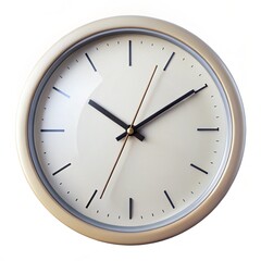 old clock isolated on white
