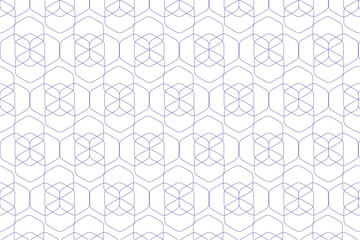 vector seamless pattern with floral elements ,light geometric pattern background