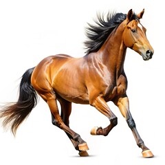 Naklejka premium horse on white background