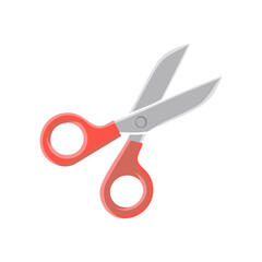 Scissors Vector on White Background – Minimalist Tool Icon Illustration for Design and Craft