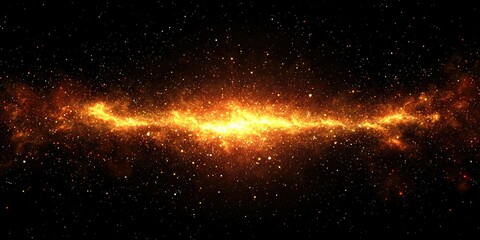 Naklejka premium Intense bright spark with glowing fiery embers