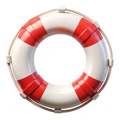 lifebuoy isolated on white background
