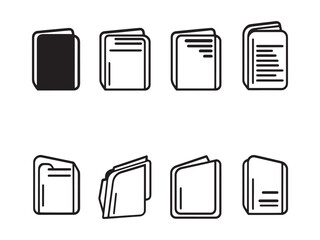 File Folder line art icon creative symbol graphic.