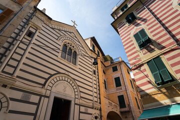 Historic Architecture in Monterosso al Mare, Cinque Terre, Italy