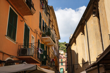 Historic Architecture in Monterosso al Mare, Cinque Terre, Italy