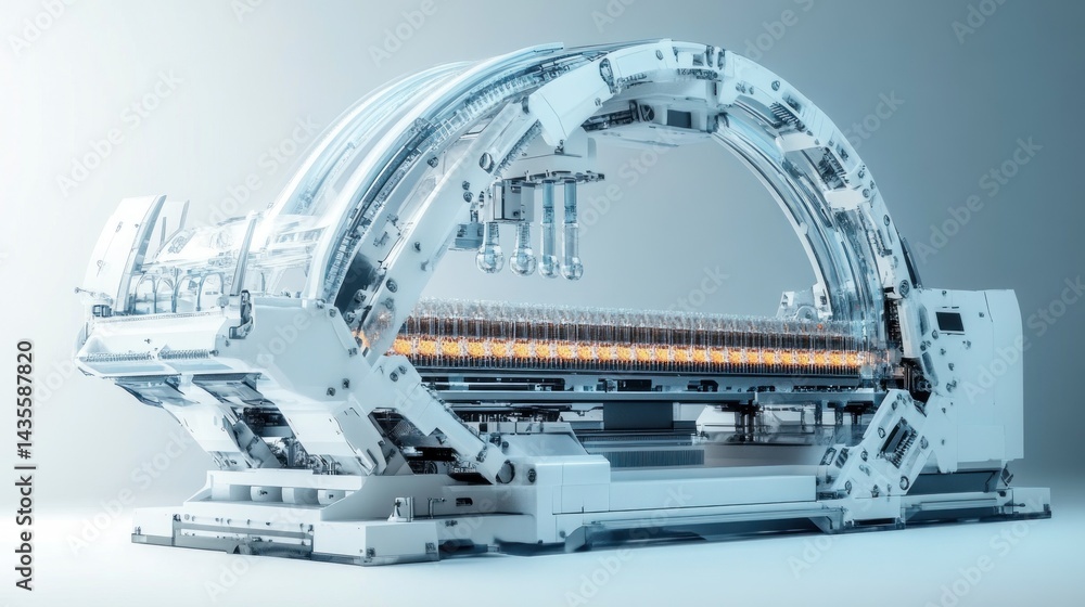 Poster advanced automated bottle production line