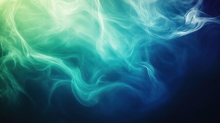 abstract teal and green smoke background