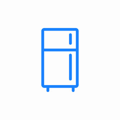refrigerator freezer icon sign vector