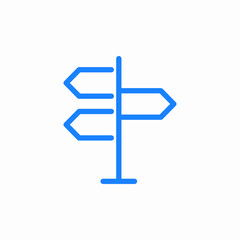 road sign directional sign icon sign vector