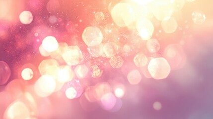 Obraz premium pink and gold bokeh background