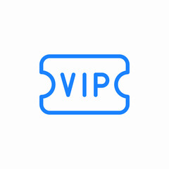 ticket card vip icon sign vector