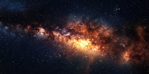 Obraz premium Luminous cosmic glow with an intense focal point