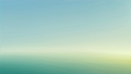 Obraz premium A calming, soft gradient sky, transitioning from a light blue at the top to a gentle green near the horizon. The bottom portion of the image is clear with 60% copy space, perfect for an inspiring envi
