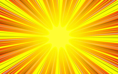 Obraz premium Comic book style background, halftone print texture. Vector illustration on background