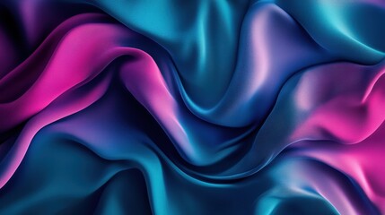 Obraz premium abstract blue pink silk fabric drape