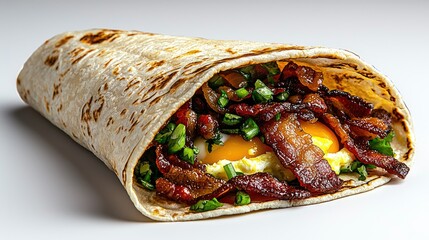 Crispy Bacon and Egg Breakfast Wrap: A Delicious Start to Your Day