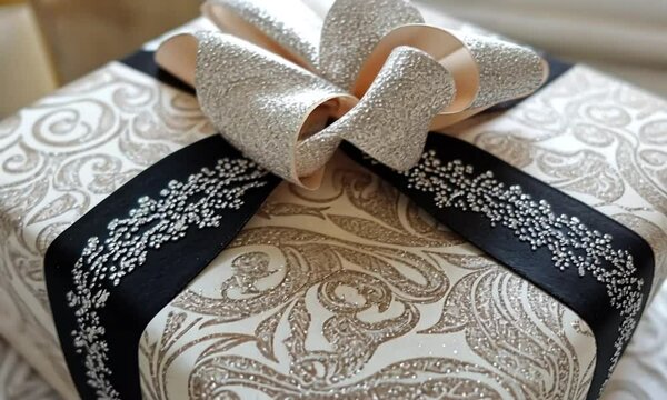 gift box with ribbon and bow