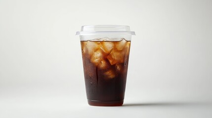 Iced Coffee in a Plastic Cup