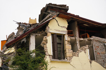 Damaged building in Antakya, Hatay after 6 February 2023 Earthquakes