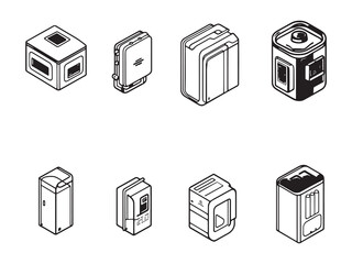 Fuel Cell art icon futuristic energy design artwork