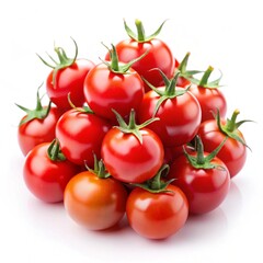 tomatoes on a white background