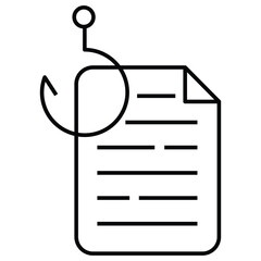 Phishing File Icon Vector Design