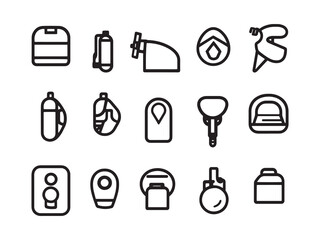 Gasoline Energy line art icon simple clean design