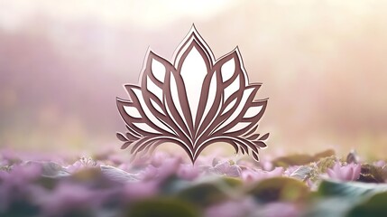 Lotus Flower Serenity Garden Design.