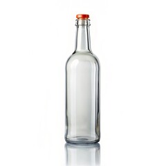 empty bottle isolated on white