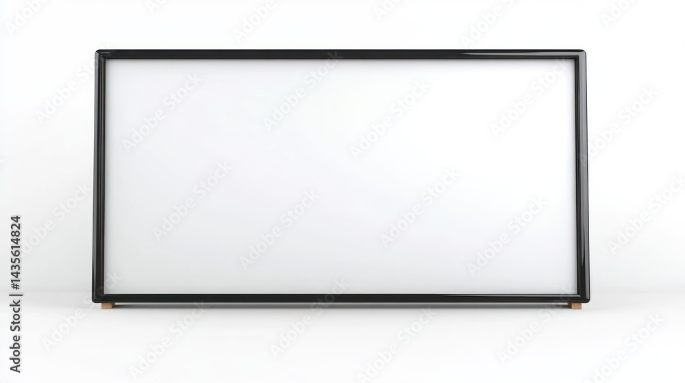 Poster blank rectangular display
