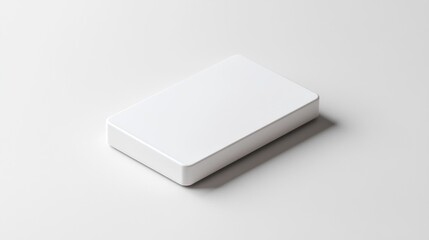 Naklejka premium Blank white rectangular box