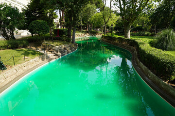 Garden of Yildiz Palace in Istanbul, Turkiye