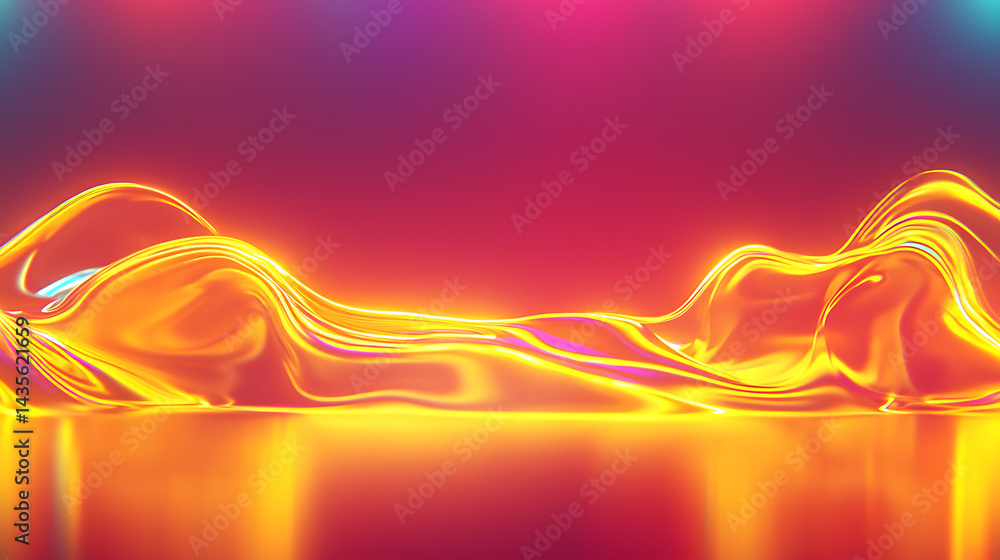 Poster vibrant abstract geometric textures digital art colorful background. fluid motion abstract art digit