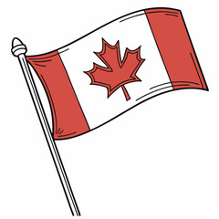 Canadian Flag Icon  with festive, printable graphic designs for instant digital download.