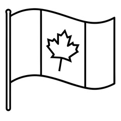 Canadian Flag Icon  with festive, printable graphic designs for instant digital download.