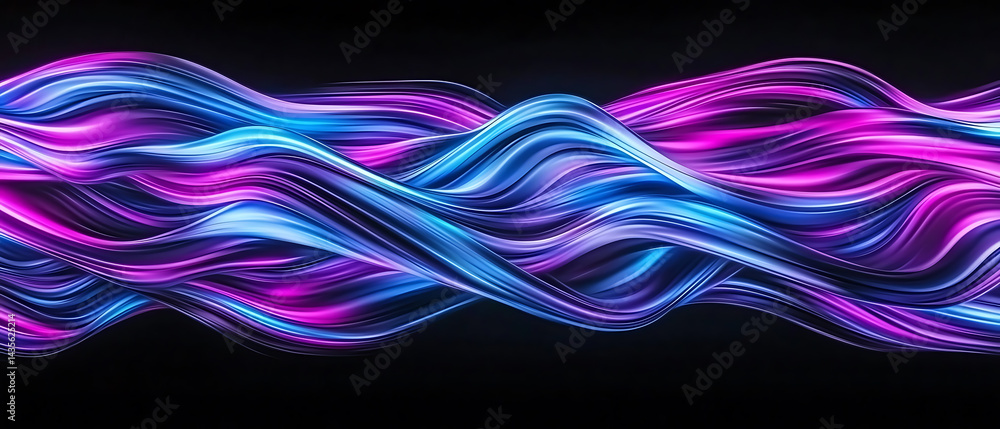 Poster vibrant abstract geometric textures digital art colorful background. fluid motion abstract art digit