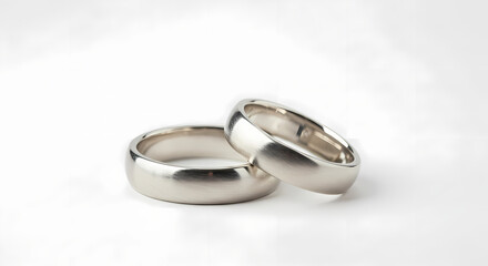 Silver Wedding Rings: Elegant Couple Rings, Marriage Bands, Wedding Jewelry